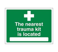 V Safety The Nearest Trauma Kit si trova 600 x 450 mm - Vinile autoadesivo fosforescente
