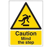 V Safety Warning General - Attenzione Mind The Step - 150 x 200 mm