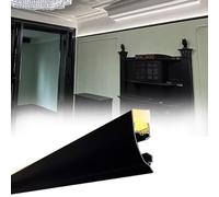 V-ShapedChannel per il modanatura della corona Profilo in alluminio bianco e nero con copertura lattea Rondella da parete in gesso da 8,8 m per decorazioni commerciali e residenziali