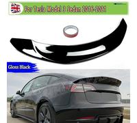 V STYLE Spoiler posteriore PER IL MODELLO 3 TESLA 2016 2017 2018 2019 2020 2021 TRASCO POSTERIORE BOOT SPOILER WING LIP GLOSS BLACK Ala di coda