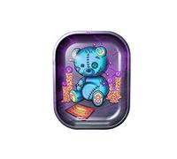 V. Syndicate Elegante Vassoio in Metallo, Elegante e Colorato con Bordi Arrotondati Lisci, Vassoio Decorativo Bello Artistico Leggero (Piccolo, Orso Ouija)