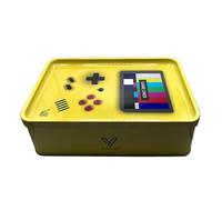 V Syndicate Scatola in Latta Resistente per Conservare Erba, Cartine e Accessori, 21 cm x 13,5 cm x 6,4 cm, Design Gioco