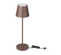 V-TAC Lampada LED da Tavolo 1.5W Colore Corten in Alluminio con caricatore Wireless e Touch Dimmerabile 3000K IP54