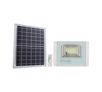 V-TAC 20W LED Solar Floodlight 6400K White Body