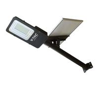 Armatura stradale led con pannello solare V-tac 50W 4000K nero VT-ST201 - 23578