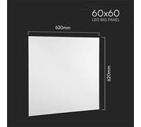 V-TAC 23667 VT-6234 Pannello LED Kit da 6 ERP: E (A - G) 36 W Bianco neutro Bi