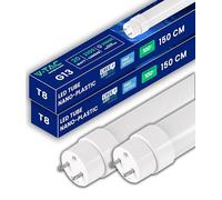V-TAC 2x Tubi LED 150 CM - attacco G13-20W - [CHIP CREE LED - ALTE PERFORMANCE] - 2100 Lumen - Tubi LED per Soffitto, Parete, Garage - Tubo LED forma T8 - Sostituzione Neon - Luce Naturale 4000K