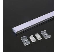PROFILO IN ALLUMINIO BIANCO LINEARE PER STRISCE LED DA 2MT OPACO CON DIFFUSORE VT-8108-W-LED3367 V-TAC