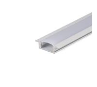 PROFILO ALLUMINIO BIANCO LINEARE PER STRISCE LED DA 2MT OPACO CON DIFFUSORE VT-8106-LED3368 V-TAC