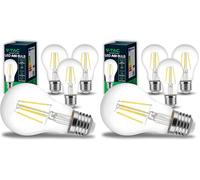 V-TAC 4x Lampadina LED a Filamento con Attacco E27 12W (Equivalenti a 100W) A60-1521 Lumen - 4 Lampadine LED Massima Efficienza e Risparmio Energetico - 4000K Luce Bianca Naturale (Confezione da 2)