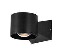 V-TAC 6W LED Wall Light 3000K Black Body IP65