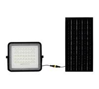 V-TAC 7824 VT-80W Faro a LED, Modulo solare 19 W Bianco neutro Nero
