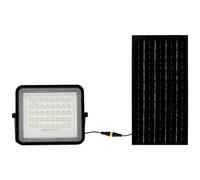 V-TAC 7824 VT-80W Faro a LED, Modulo solare 19 W Bianco neutro Nero