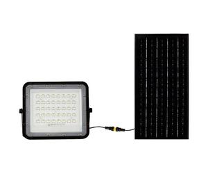 V-TAC 7824 VT-80W Faro a LED, Modulo solare 19 W Bianco neutro Nero