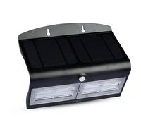 V-Tac VT-767-7 Lampada da Muro LED 7W con Pannello Solare e Sensore Colore Nero - SKU 8279