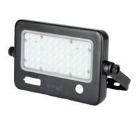 V-Tac VT-788-10 Faro LED 10W a Batteria Ricaricabile con Pannello Solare - SKU 8674