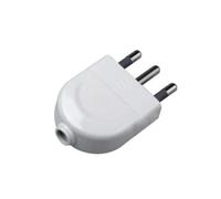 V-TAC 8718 V-Tac Spina ELETTRICA 16A 2P+T Standard Italiano con Uscita Cavo Dritta Colore Bianco-sku 8718