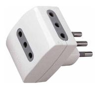 V-Tac Adattatore Multiplo Triplo 3 Prese 2p+t 10a Standard Italiano - Sku 8721