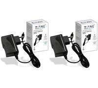 V-TAC Alimentatore 12V 18W 1,5A per Telecamere, Strisce LED, Modem - Trasformatore Plug&Play con Spina Corrente Casa per Schermi e Apparecchiature Elettroniche - Input AC 100-240V 50/60Hz