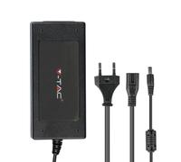 Alimentatore 78W 12V 6.5A Plug&Play con Jack 2.1 Nero Cavo da 2.4m IP44
