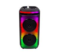 SPEAKER TROLLEY 400W RICARICABILE MICROFONO E TELECOMANDO 2X6.5 POLLICI VT-4000W-LED7676 V-TAC