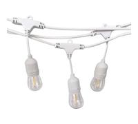 V-TAC Catenaria 15m LED E27 Colore Bianco con Presa e Spina EU IP44 Lampadine NON incluse