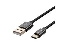 V-TAC Cavo USB-C a USB A da 1 Metro per Smartphone, Computer, Tablet - Cavo Type-C per Ricarica Rapida 2.A e Trasmissione Dati - Compatibile Apple Huawei e Samsung - Nero