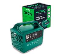 V-TAC Centrale Elettrica Portatile Power Station 2x 300W - Batteria di Accumulo 252Wh - Potenza Max 600W - AC:220V - Display LED - Ricarica con Pannello Fotovoltaico Opzionale o Alimentatore Corrente