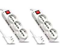 V-TAC Ciabatta Multipresa Elettrica 9 Posti con Interruttore e Cavo 1,5mt - 6 Prese Laterali 10/16A Bipasso e 3 Frontali 10/16A Bipasso Shuko - Presa per Casa, Ufficio, Negozio - Spina 16A