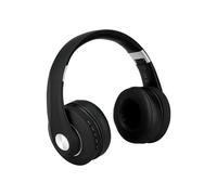 Bluetooth Wireless Headphone with Adjustable Head 500mAh Black W/Bag