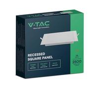 V-TAC Mini Pannello LED 24W Montaggio ad Incasso Quadrato 3000K