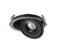 V-TAC Faretto LED COB da Incasso Rotondo 12W 120*43mm Colore Nero 3in1