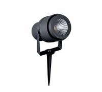V-TAC Faretto LED da Giardino 12W con Picchetto Colore Grigio 3000K IP65 [EEK: A+++]