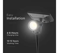 LAMPADA PICCHETTO LED 2W SOLARE LUCE NATURALE VT-952-LED6661 V-TAC