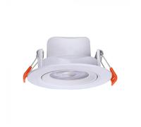 V-TAC Faretto LED da Incasso Rotondo 7W Orientabile CCT Colore Bianco