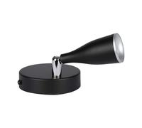 V-TAC Faretto LED da parete 4.5W con testa orientabile colore Nero 4000K IP20 [EEK: G]