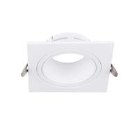 PORTALAMPADA QUADRATO SPOT INCASSO BIANCO ORIENTABILE VT-443 -LED10297 V-TAC