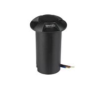 Faretto LED Segnapasso a Cilindro da Interramento 1W con 4 Fasci Luminosi 12V 30