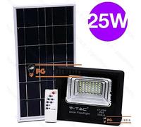 V-TAC FARO LED 25W A BATTERIA CON PANNELLO SOLARE E TELECOMANDO FUNZIONE TIMER