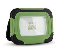V-TAC Faro LED Chip Samsung 10W Ricaricabile con Sos Flash Colore Nero e Verde 6400K IP44