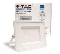 V-TAC LAMPADA LED FARO 100W PROIETTORE SMD SAMSUNG CHIP G2 CORPO BIANCO 4000K (21416)**PUOI PAGARE ANCHE ALLA CONSEGNA!!!**