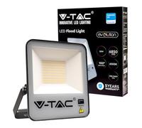 V-TAC PRO Faro LED SMD Chip Samsung 50W 137LM/W Colore Nero 6500K IP65