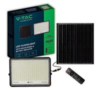 V-TAC Faro LED con Telecomando e Pannello Solare 30W Batteria sostituibile Cavo da 3m Colore Nero 4000K