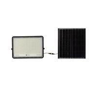 V-TAC Faro LED con Telecomando e Pannello Solare 30W Batteria sostituibile Cavo da 3m Colore Nero 4000K