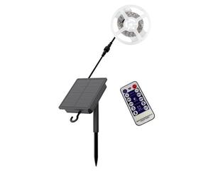 V-TAC Kit Strip LED SMD2835 con Pannello Solare 1.2W/m 3000K IP67