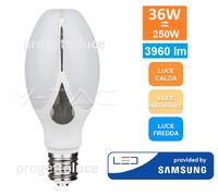 Lampadina led 36W Hi-Power Olive Lamp Chip Samsung attacco 6400K E27 V-TAC VT-24
