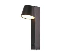 V-TAC Lampada da parete a LED girevole, IP20, colore nero, 8 W, 900 lumen, 3000 K