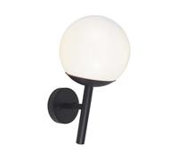 V-TAC Lampada LED da Muro Applique Giardino e Sfera Opale E27 Colore Nero Opaco
