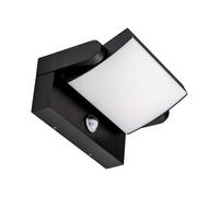 V-Tac Lampada Da Parete Esterno Facciata Con Sensore Movimento LED Nero 21,2 cm