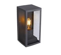 V-TAC Lampada da parete facciate in vetro illuminazione lanterna esterna ALU giardino lampada da terrazza nera 8517